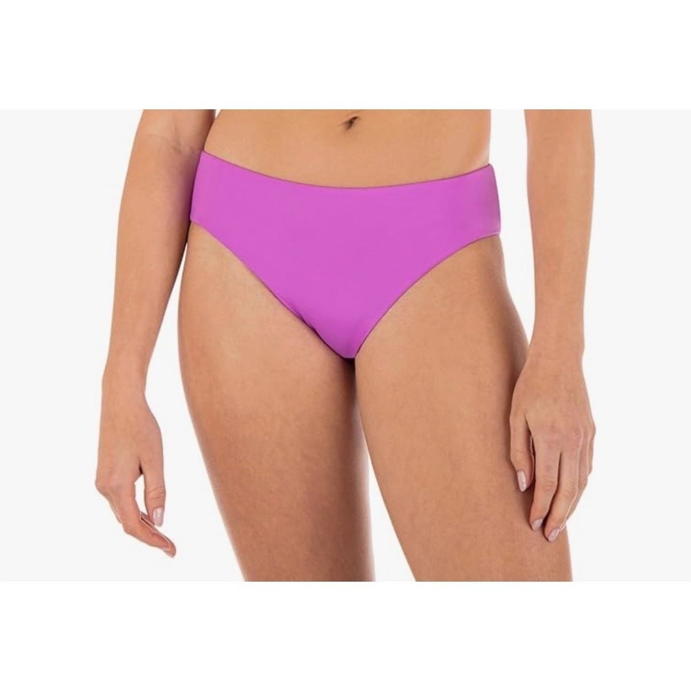 Hurley Womens Reversible High Waist Full Coverage Bikini Bottom Orchid size M